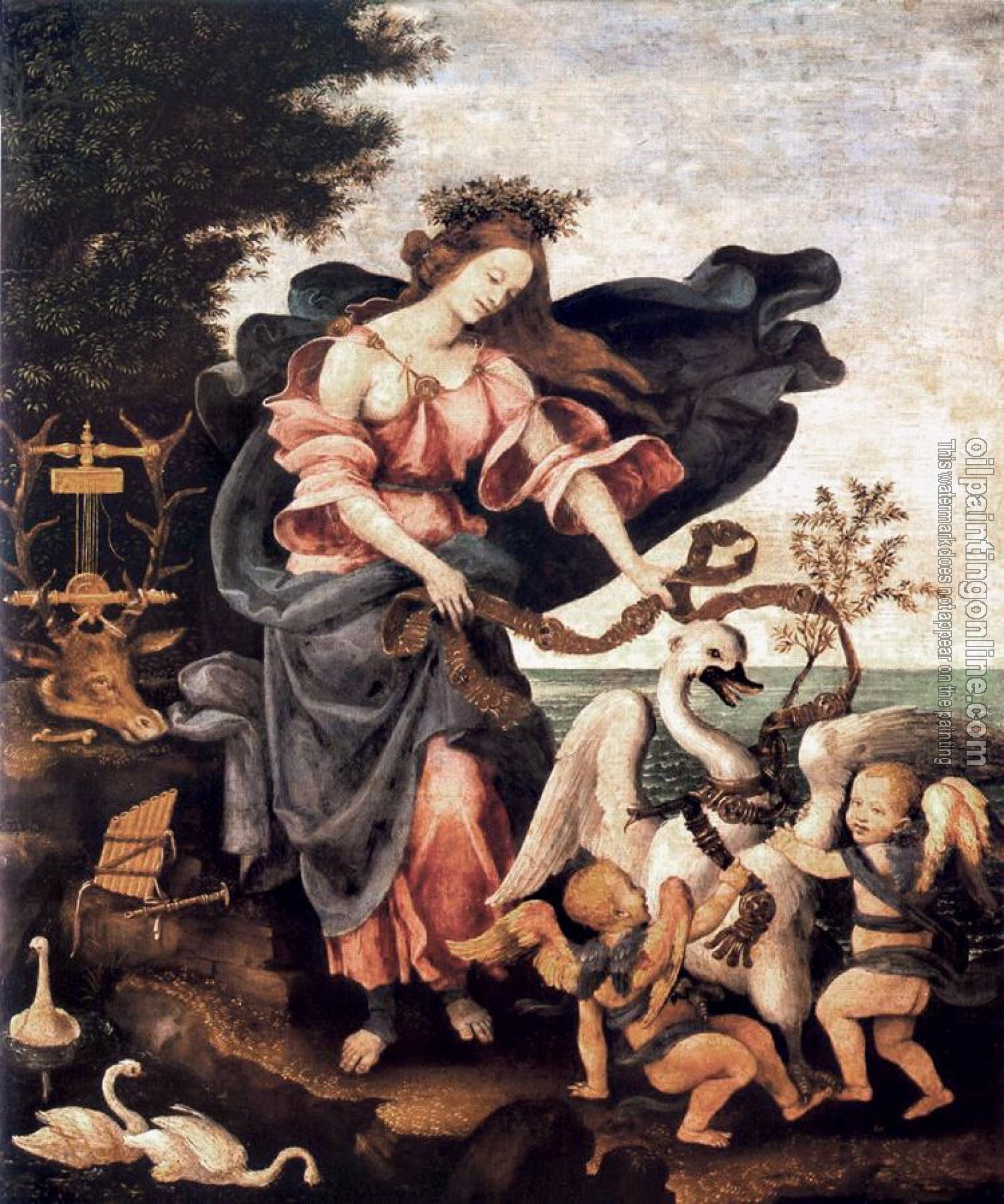 Lippi, Filippino - Allegory of Music or Erato